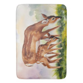 Painted Deer Mom and Baby Badematte (Vorderseite Vertikal)