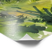 Painted Deer Mom and Baby Fotodruck (Ecke)