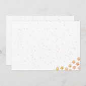 Painted Dog Paw Prints Watercolor Blank Mitteilungskarte (Vorne/Hinten)