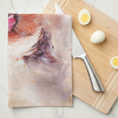 Painted Dog Print Geschirrtuch (Viertel Falte)