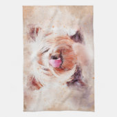 Painted Dog Print Geschirrtuch (Vertikal)