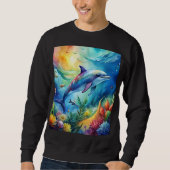 Painted Dolphin Sweatshirt (Vorderseite)