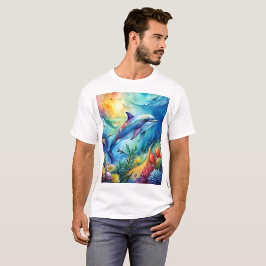 Painted Dolphin T-Shirt (Vorne ganz)