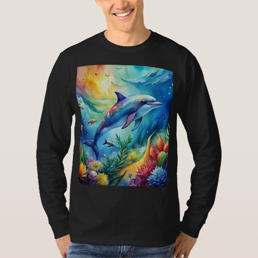 Painted Dolphin T-Shirt (Vorderseite)