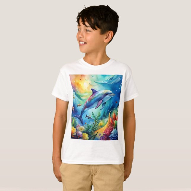 Painted Dolphin T-Shirt (Vorne ganz)
