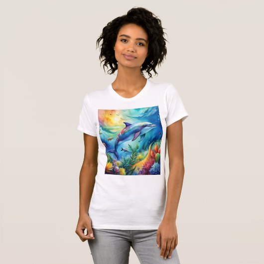 Painted Dolphin T-Shirt (Vorne ganz)