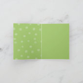 Painted Dots green Note Card Karte (Innenseite)