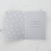 Painted Dots silvery gray Sei meine Bridesmaid Car Einladung (Innenseite)