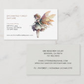 Painted Fairy Child Daycare Business Card Visitenkarte (Vorne/Hinten)