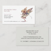 Painted Fairy Child Daycare Business Card Visitenkarte (Vorne/Hinten)