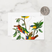 Painted Finch von John James Audubon Mitteilungskarte (Vorderseite/Rückseite Beispiel)