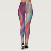 Painted Flaming Petals Leggings (Rückseite)