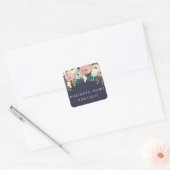 Painted Floral Customizable Business Stickers (Umschlag)