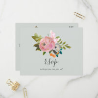 Painted Floral Song Request UAWG Postcard