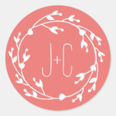 Painted Florals Gefallen Sticker (Vorderseite)