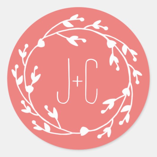 Painted Florals Gefallen Sticker (Vorderseite)