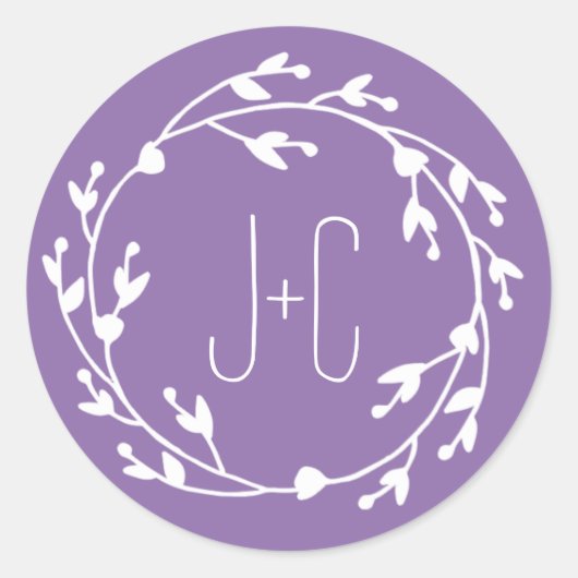 Painted Florals Gefallen Sticker (Vorderseite)