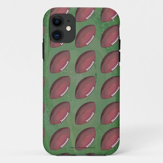 Painted Football Pattern Case-Mate iPhone Hülle (Rückseite)