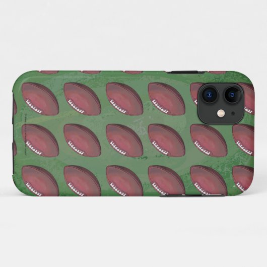 Painted Football Pattern Case-Mate iPhone Hülle (Rückseite (Horizontal))