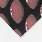 Painted Football Pattern Fleecedecke (Ecke)