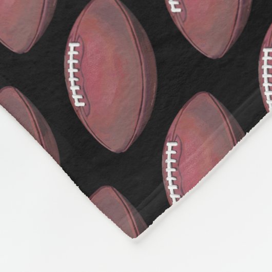 Painted Football Pattern Fleecedecke (Ecke)
