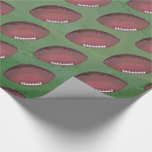 Painted Football Pattern Geschenkpapier (Ecke)