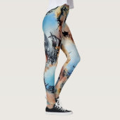 "Painted Fragment of Blue Sky", Leggings (Rechts)
