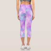 Painted Galaxy Series Design 14 Capri Leggings (Rückseite)