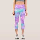 Painted Galaxy Series Design 14 Capri Leggings (Vorderseite)