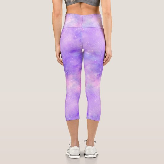 Painted Galaxy Series Design 15 Capri Leggings (Rückseite)