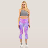 Painted Galaxy Series Design 15 Capri Leggings (Vorderseite)