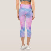 Painted Galaxy Series Design 1 Capri Leggings (Rückseite)