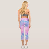 Painted Galaxy Series Design 1 Capri Leggings (Rückseite)