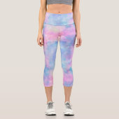 Painted Galaxy Series Design 1 Capri Leggings (Vorderseite)