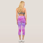 Painted Galaxy Series Design 2 Capri Leggings (Rückseite)