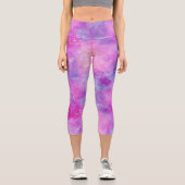 Painted Galaxy Series Design 2 Capri Leggings (Vorderseite)