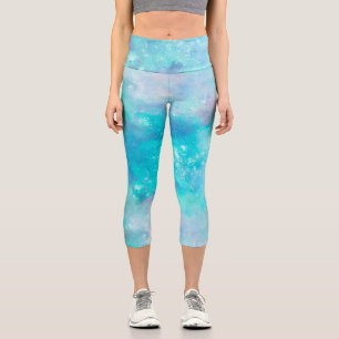 Painted Galaxy Series Design 8 Capri Leggings