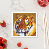 Painted Gazing Tiger Napkins Serviette (Beispiel)
