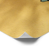 Painted gecko lizard on wall, Tucson, Arizona, Poster (Ecke)