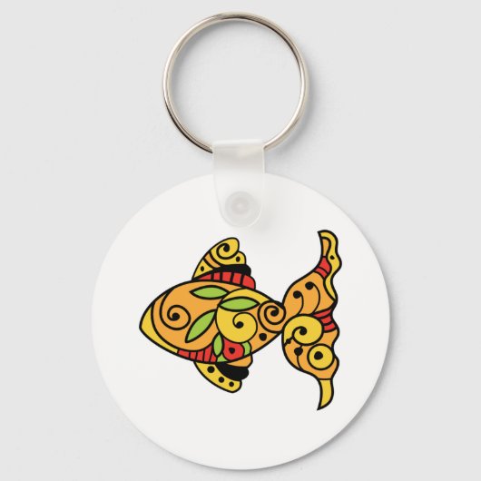 PAINTED GOLDFISH SCHLÜSSELANHÄNGER (Vorderseite)