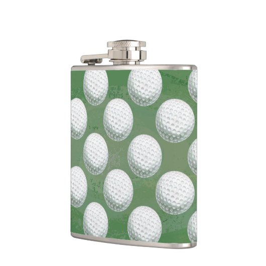 Painted Golf Ball Muster Flachmann (Links)