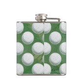 Painted Golf Ball Muster Flachmann (Rückseite)