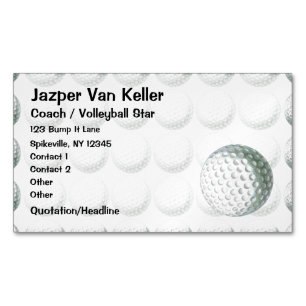 Painted Golf Ball Muster Magnetische Visitenkarte