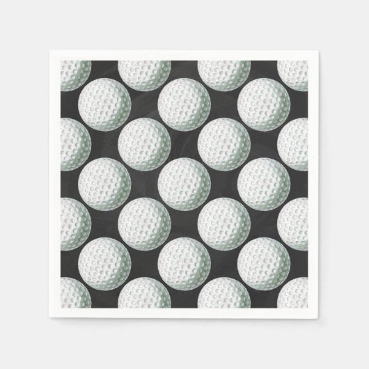 Painted Golf Ball Muster Serviette (Vorderseite)