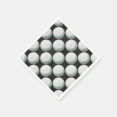 Painted Golf Ball Muster Serviette (Ecke)