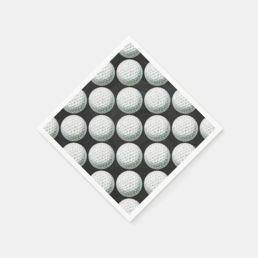 Painted Golf Ball Muster Serviette (Ecke)