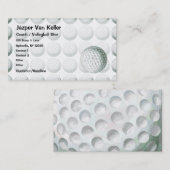 Painted Golf Ball Muster Visitenkarte (Vorne/Hinten)