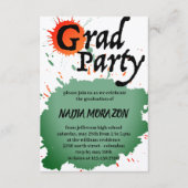 Painted Graduation Party Begleitkarte (Vorderseite)