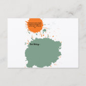 Painted Graduation Party Begleitkarte (Rückseite)