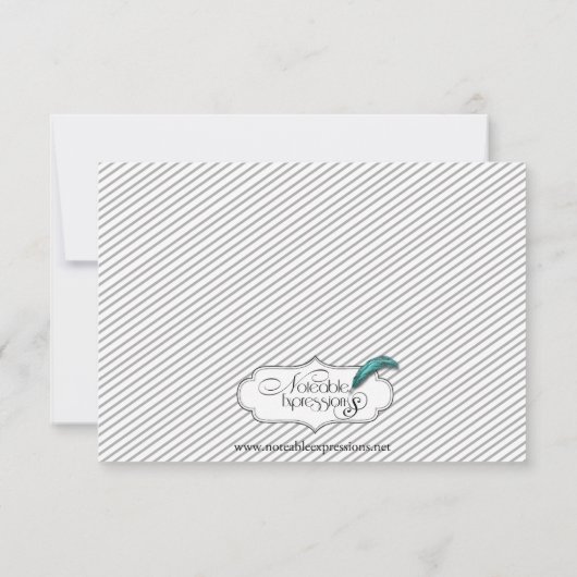 Painted Groom Silhouette Gay Wedding Save the Date (Rückseite)